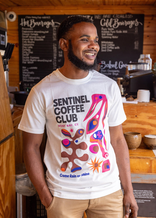 Sentinel Coffee Club Xee Summer White Tee