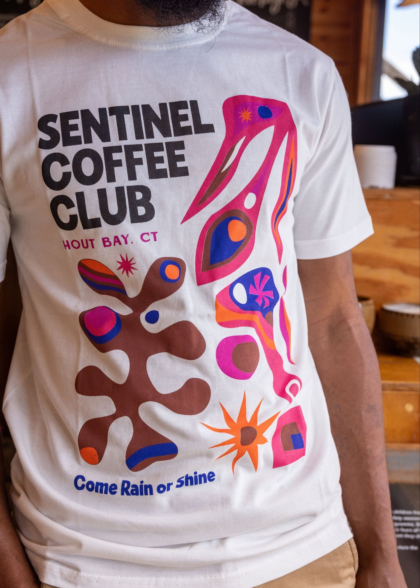 Sentinel Coffee Club / Xee Summer White Tee