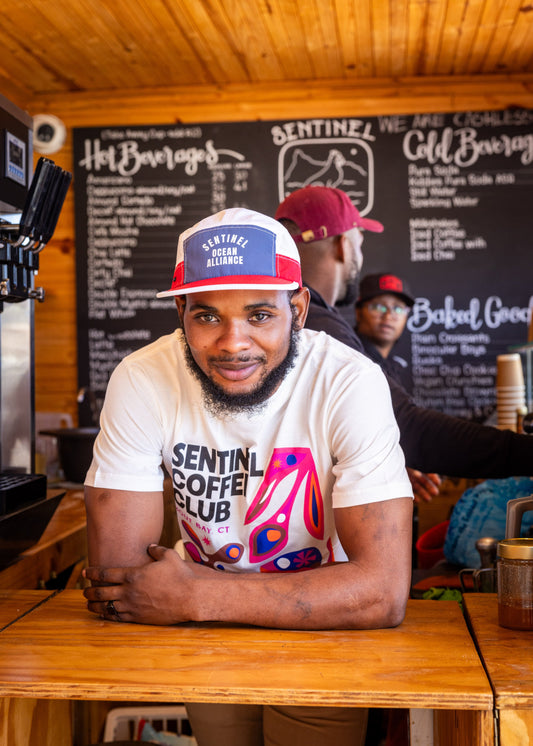 SOA White & Red Fan Cap