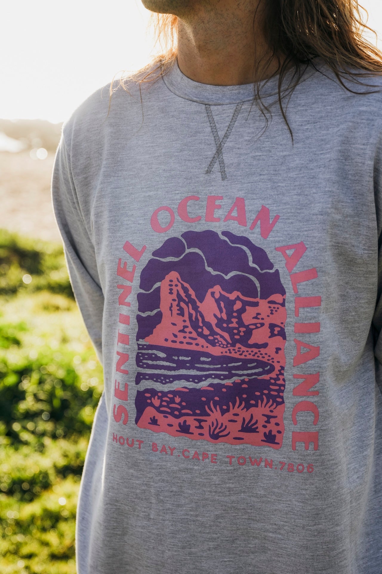 SOA Mountain Sweater In Grey Pink
