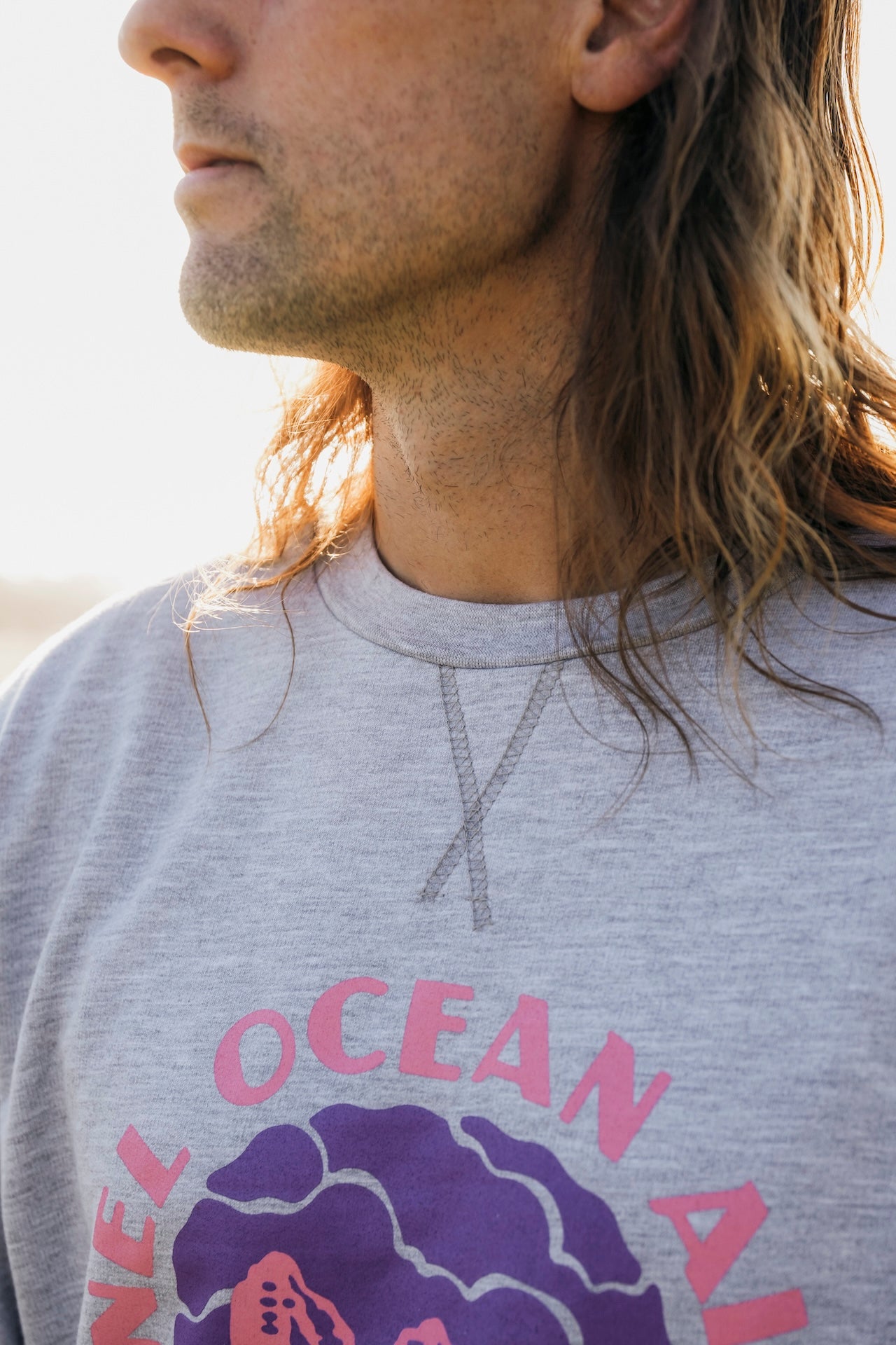 SOA Mountain Sweater In Grey Pink