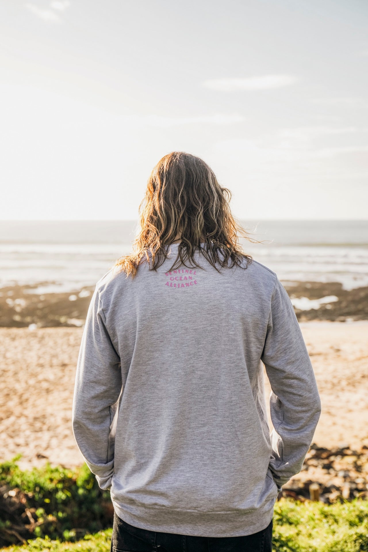 SOA Mountain Sweater In Grey Pink