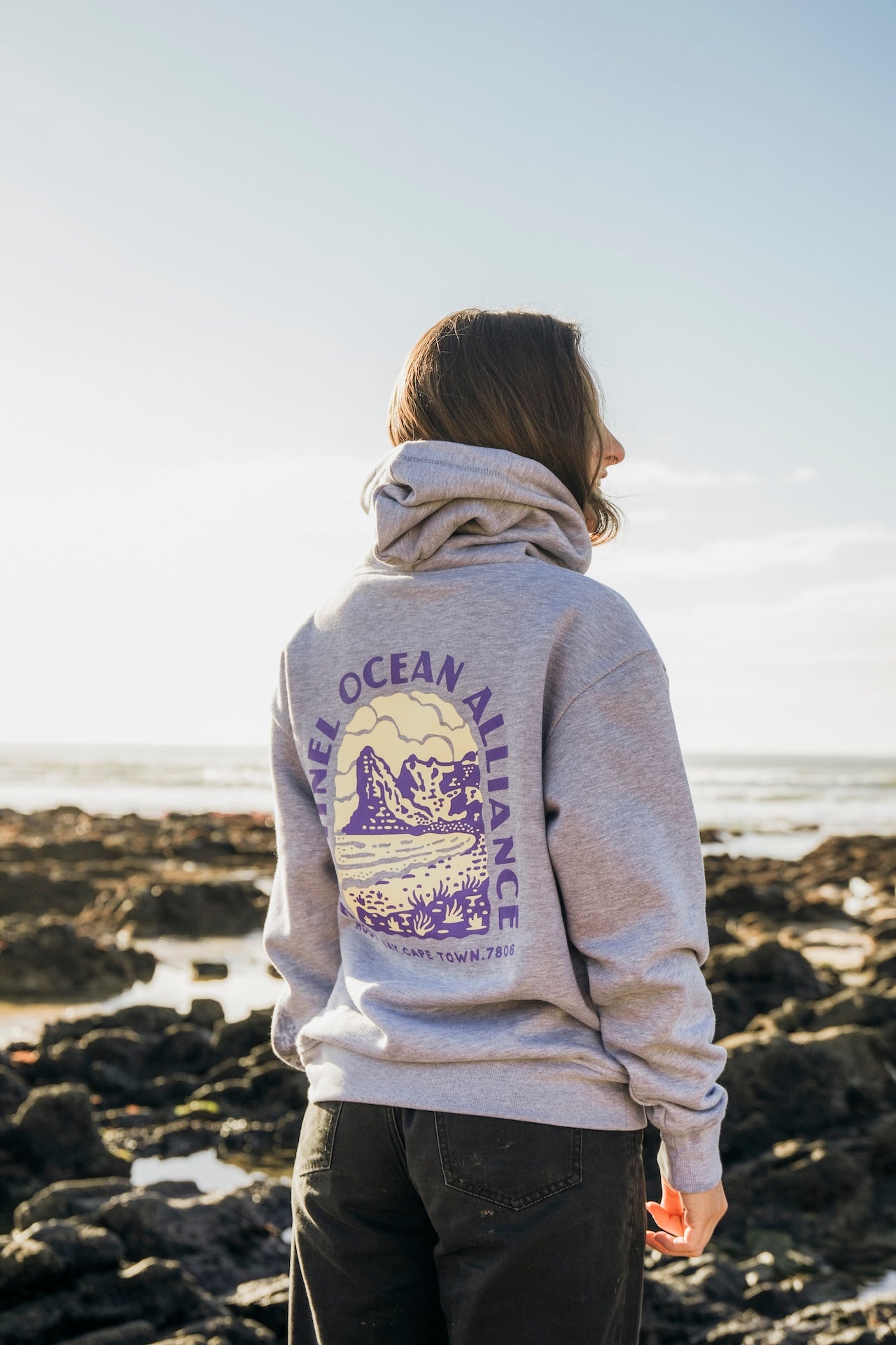 SOA Mountain Hoody In Grey Yellow