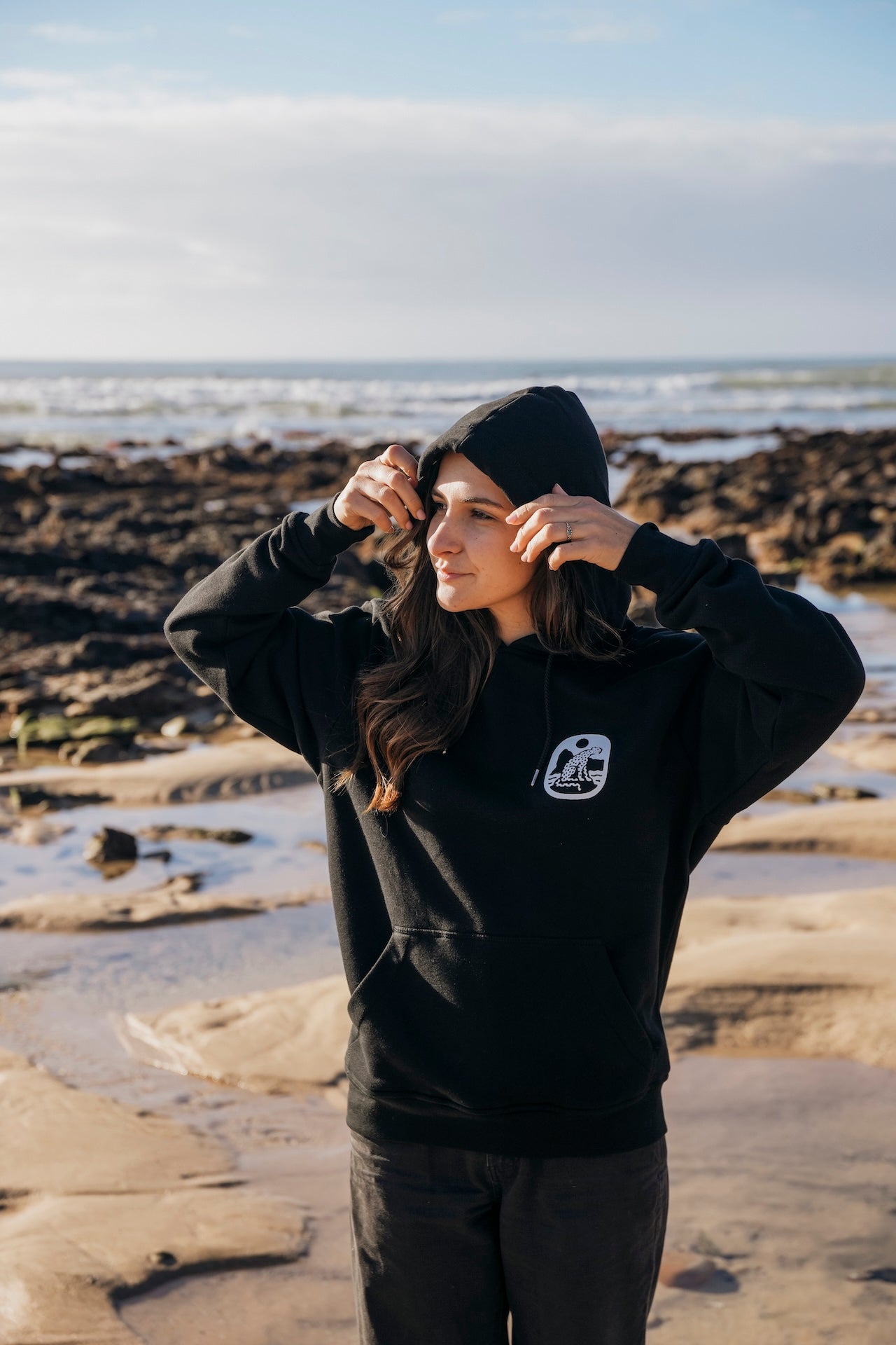 New Core Black Hoodie
