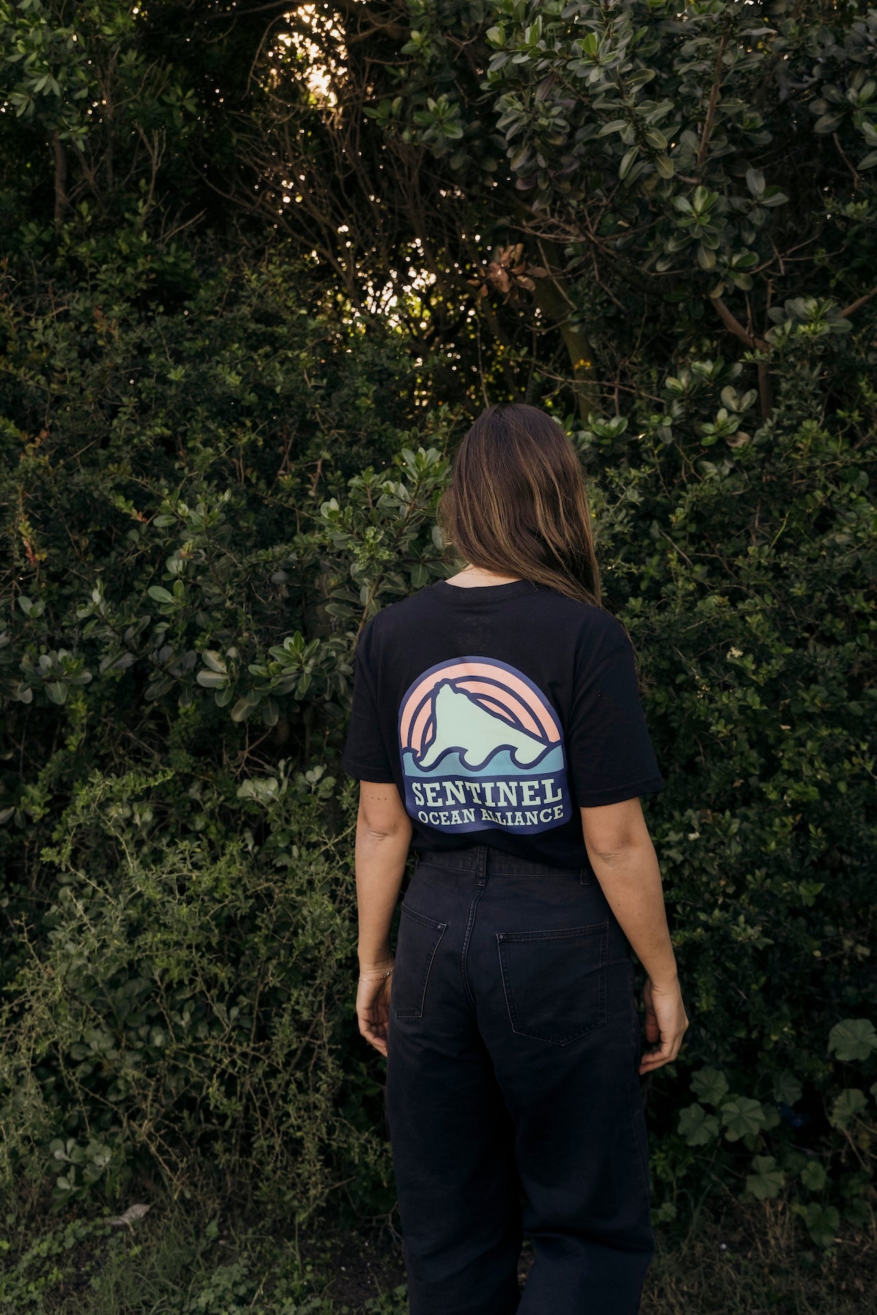 SOA Black Sunset Logo Tee