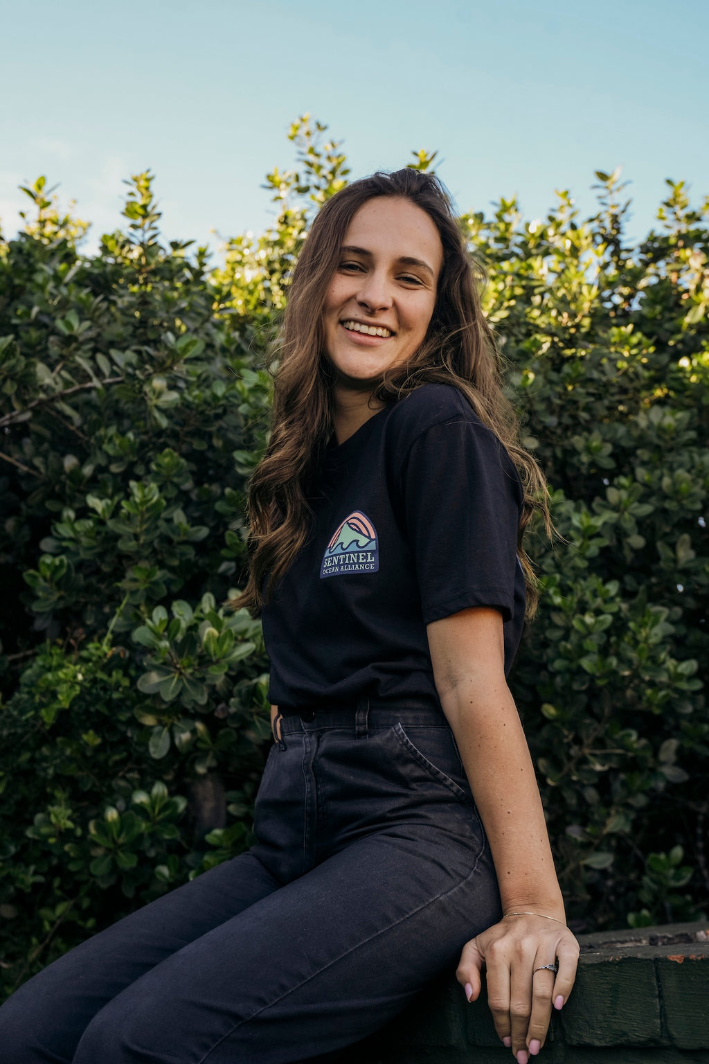 SOA Black Sunset Logo Tee