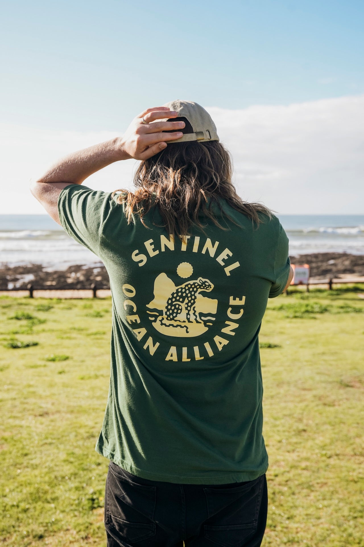 SOA New Core T-Shirt In Green & Gold