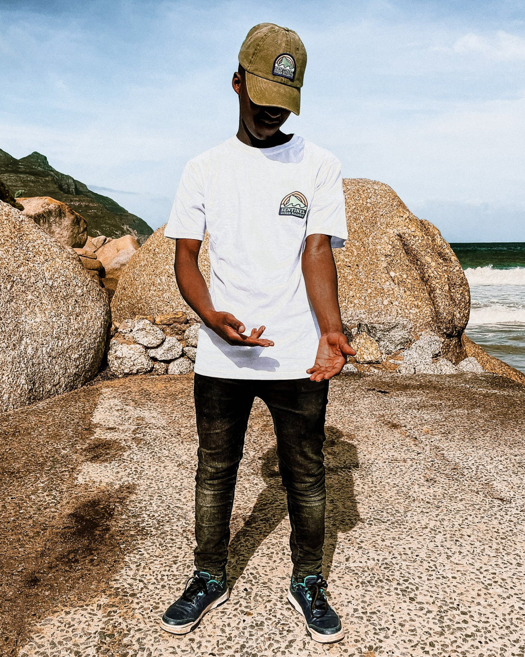 SOA White Sunset Logo Tee