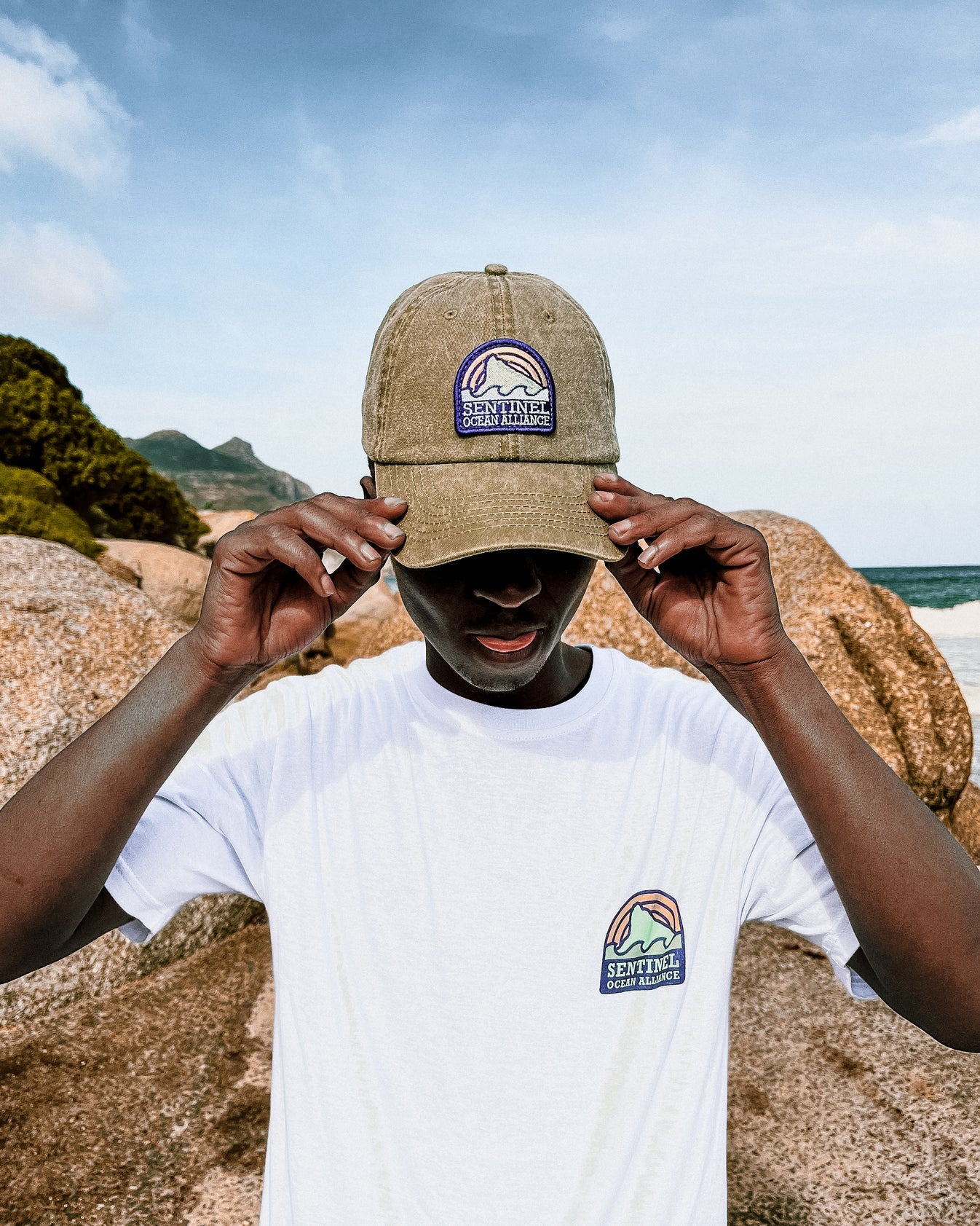 SOA White Sunset Logo Tee